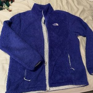 Blue north face jacket